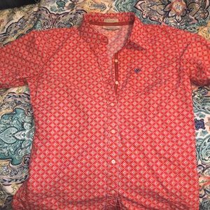 Ariat western button up shirt. Size small!